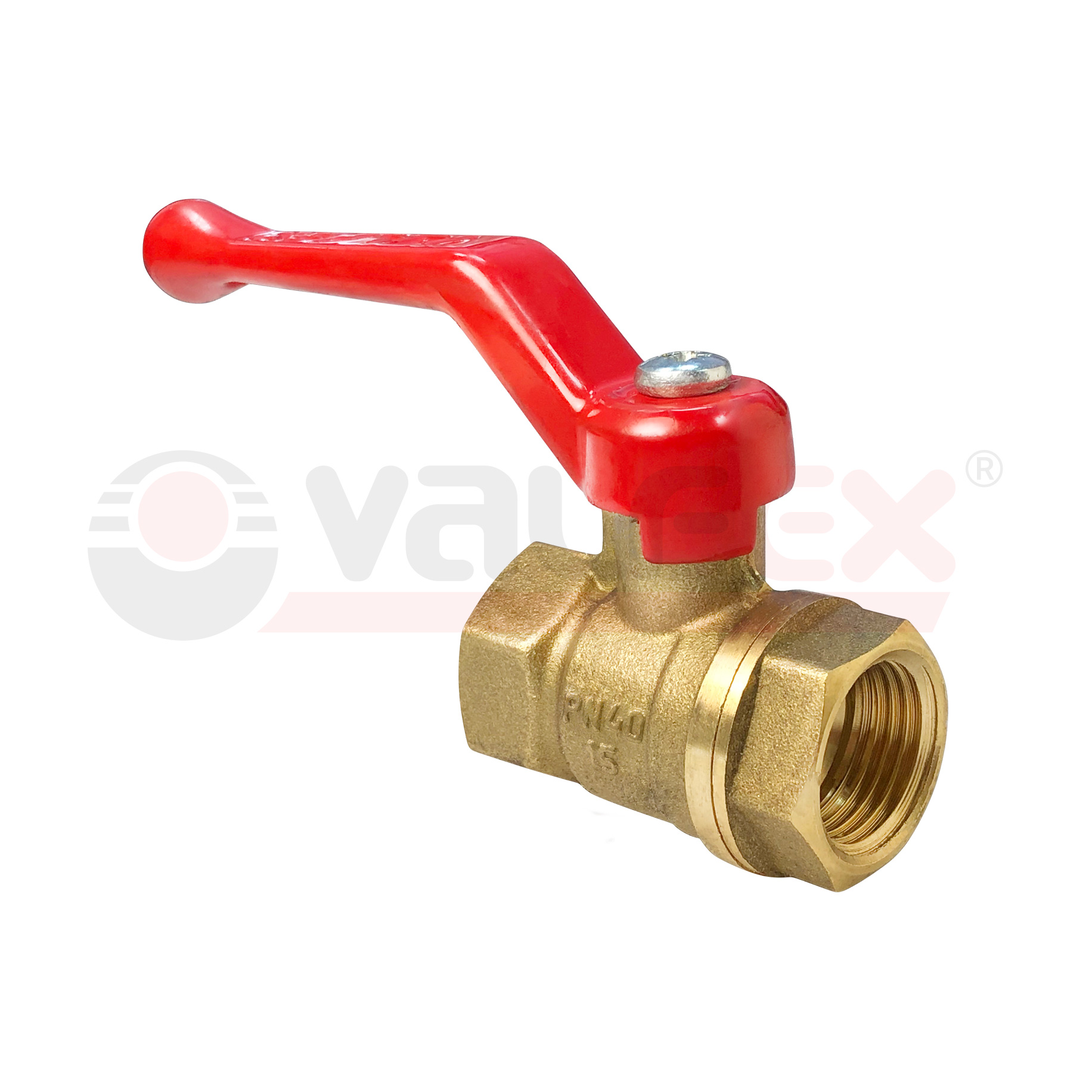 Кран шаровый латунныйVALFEX STANDART 11б27п1 вода ВР/ВР Ду 32 (1 1/4") Ру 40 рычаг 